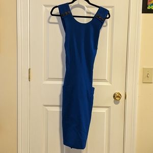 *New* Michelle Stuart bright blue midi dress in 14